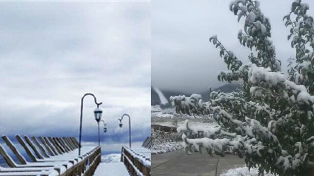 下雪啦!9月去新疆看雪景 乌鲁木齐南山迎来今年第一场雪