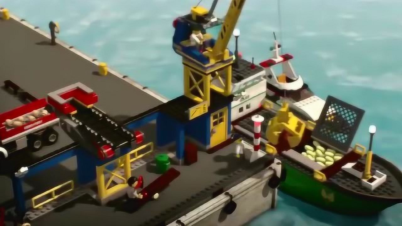 《乐高城市》海上大船进了大坏蛋,自投罗网?