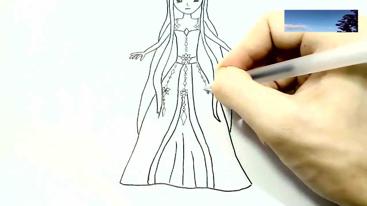 儿童简笔画学习教程之人物篇叶罗丽的冰公主喜欢的不要错过