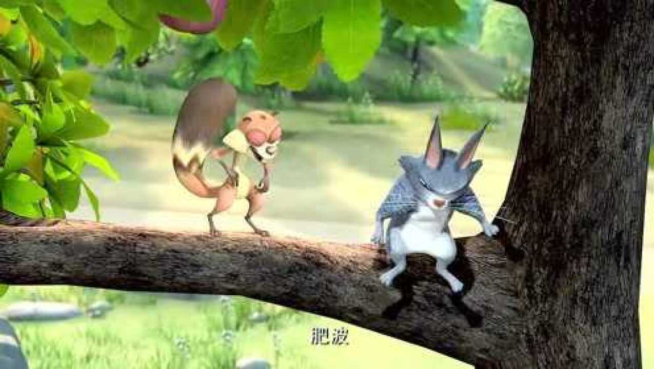 熊出没夏日连连看:蹦蹦给肥波开玩笑,不小心一块掉到了湖里
