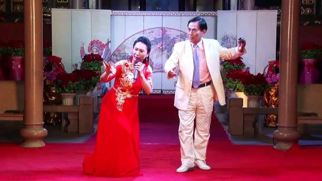 张桂坤陈立君两位名家现场合唱潮剧爱河滔滔恶浪起