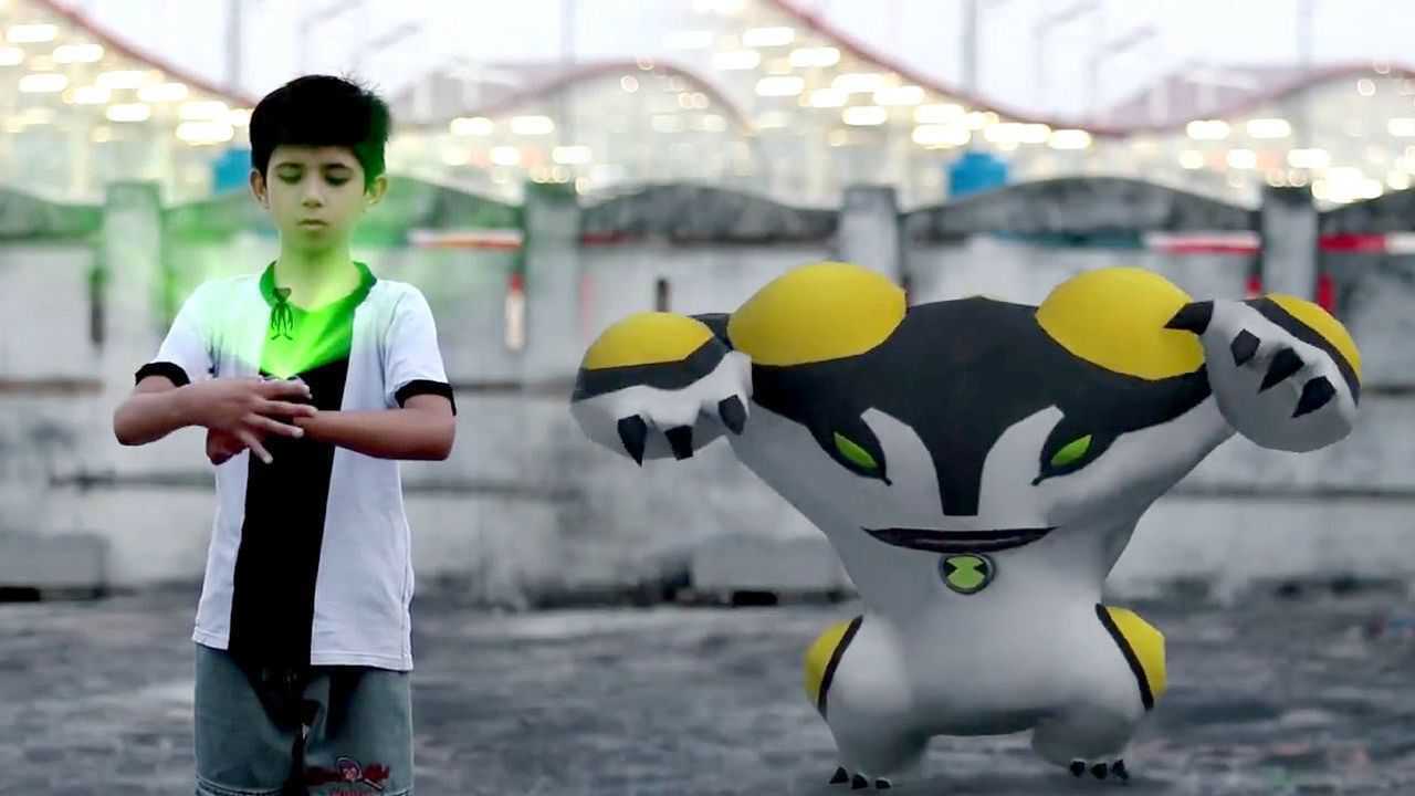 ben10少年骇客真人变身现实中田小班变身也是超酷炫的