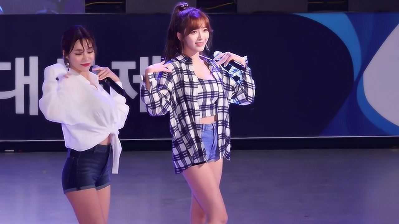 饭拍aoa女团现场歌舞excuseme真好看