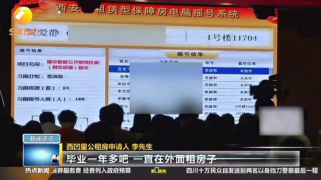 西安今日摇号分配3167套公租房 资格核查通过约两周后可办理入住