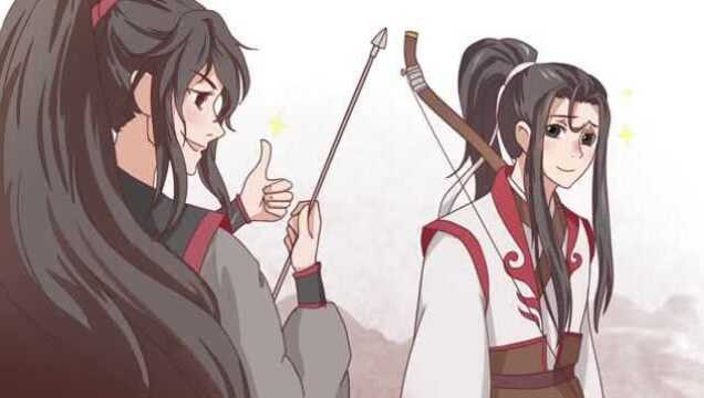 【手绘】双手绘《魔道祖师》羡羡初遇温宁小天使,一句鼓励一生羁绊