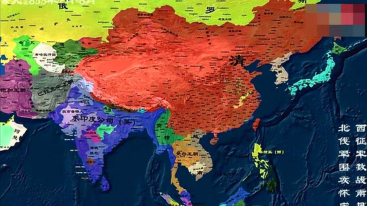 历史大片，几分钟带你了解中国历史，时间地图变迁_高清