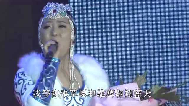 歌曲《等你来草原》现场带字幕,演唱:格格