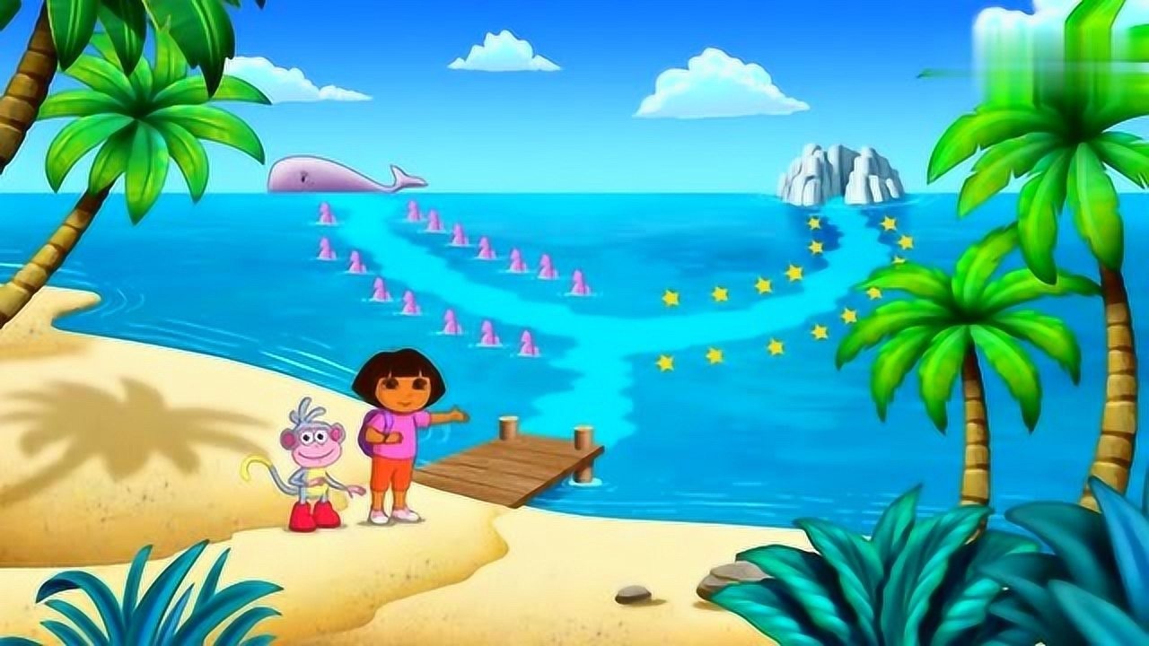 爱探险的朵拉:朵拉要怎么样才能穿过大海呢?