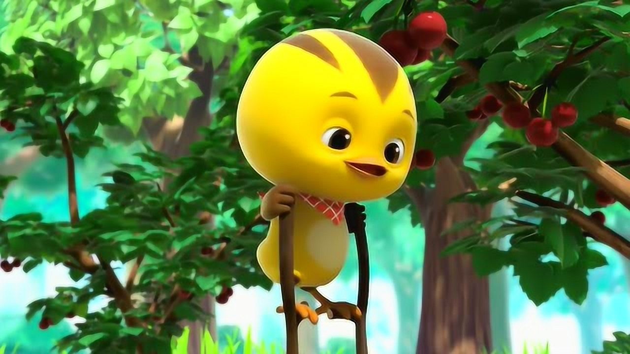 麦奇踩在树枝上成了大个子萌鸡啦