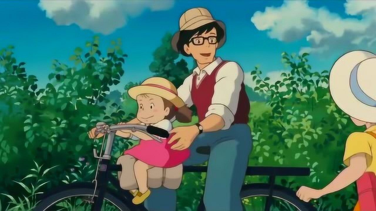 龙猫:小姐妹洗完衣服和爸爸去看妈妈,真是好开心啊!