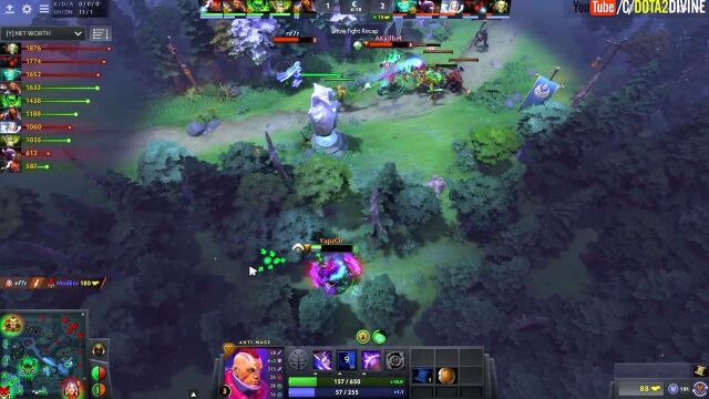 DOTA2,可怜敌法,40分钟带线翻盘!