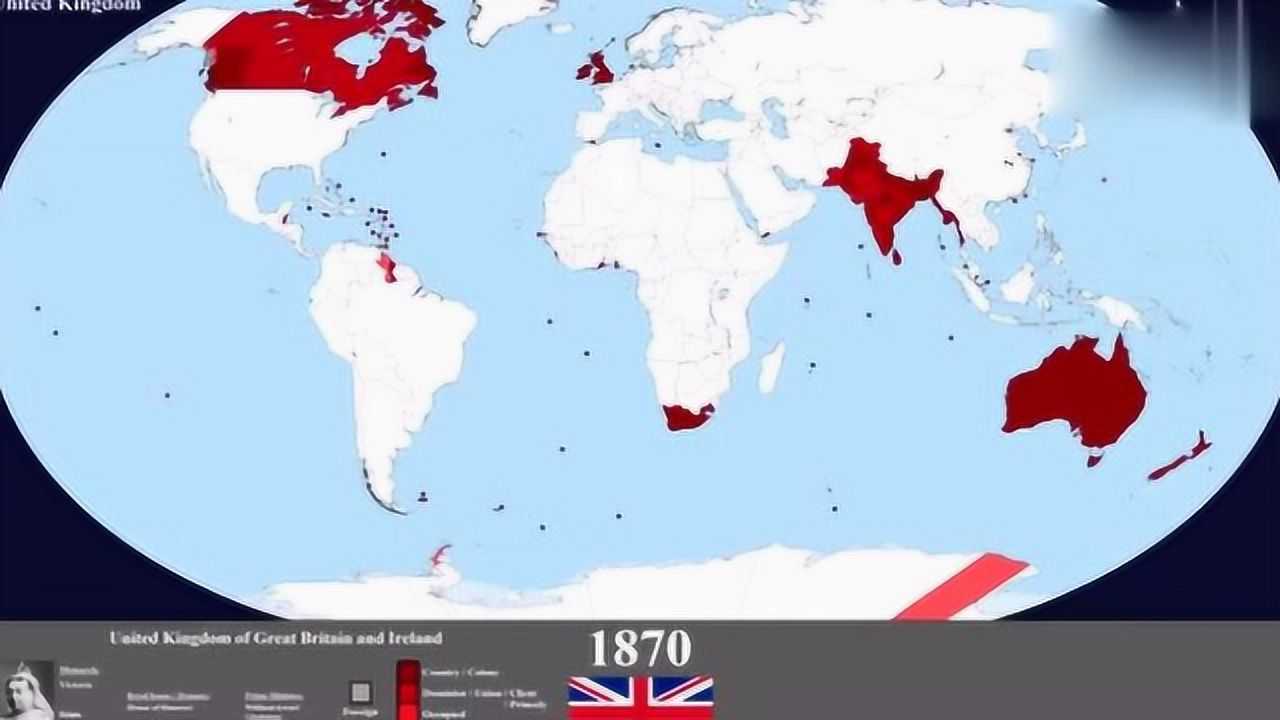 从弹丸小国到日不落帝国,几分钟时间带你看英国版图的变迁史_腾讯视频