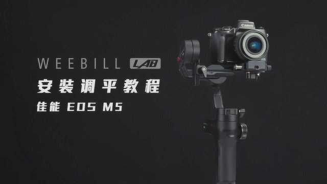 玩转WEEBILL LAB第一步, 佳能M5安装调平教程