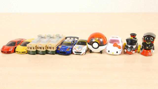 Tomica多美卡本月最新合金车产品,法拉利跑车、电车和小火车头