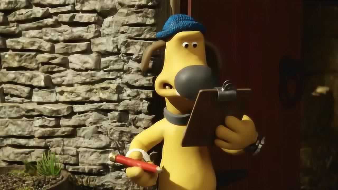 小羊肖恩掌门狗在清点羊群发现少了肖恩它在干嘛