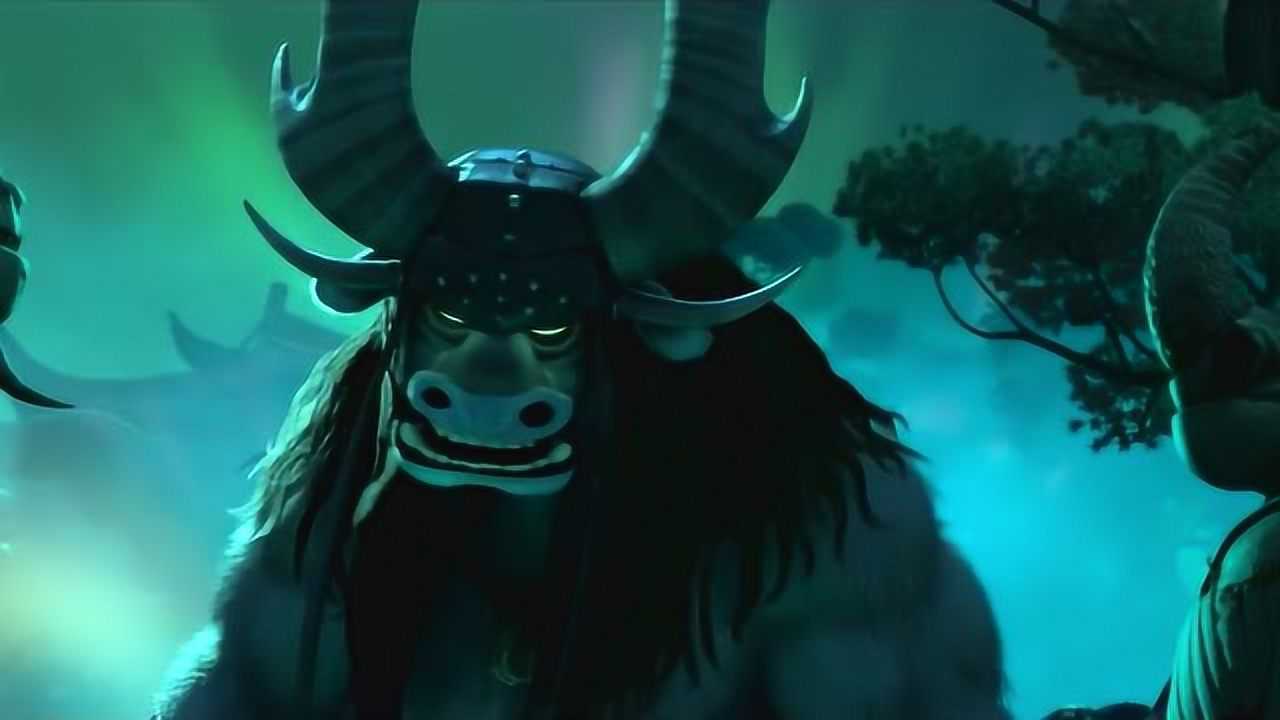 功夫熊猫3天煞来到英雄殿前