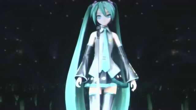 初音未来无梦之梦,miku演唱会现场版,公主殿下美如画 比心