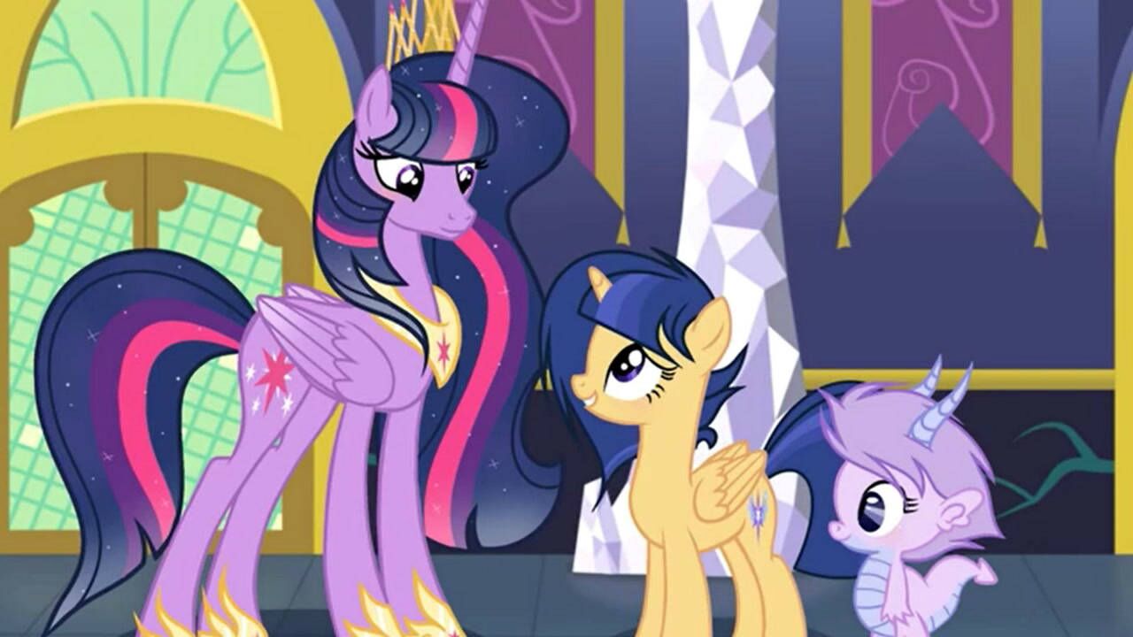 小马宝莉长大后的紫悦公主和她的学生与小龙