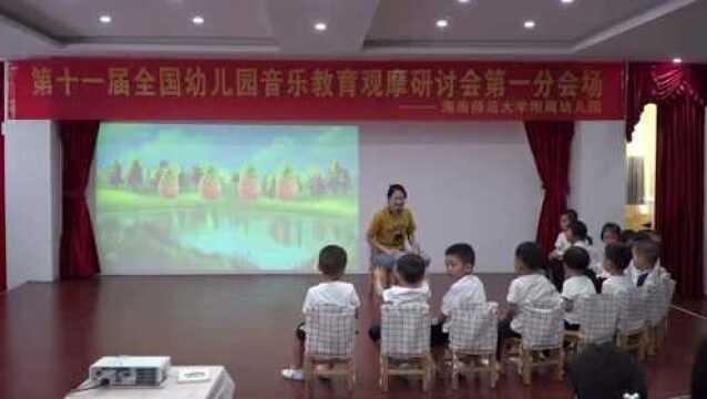 幼儿园优质课小班打击乐《小鳄鱼之歌》视频+教案+配乐+课件+简谱