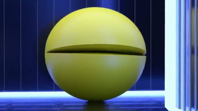 Pacman游戏角色3D动画:迷宫和精灵争夺珍珠球