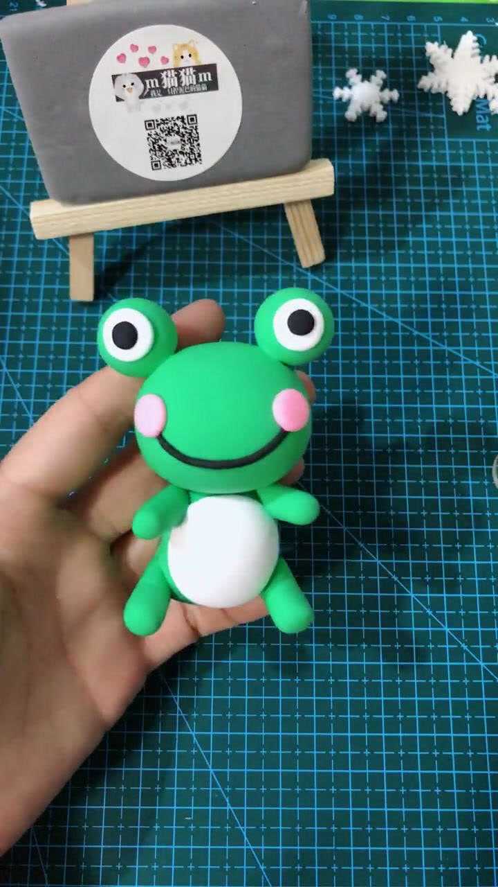 超轻粘土教程 快乐青蛙