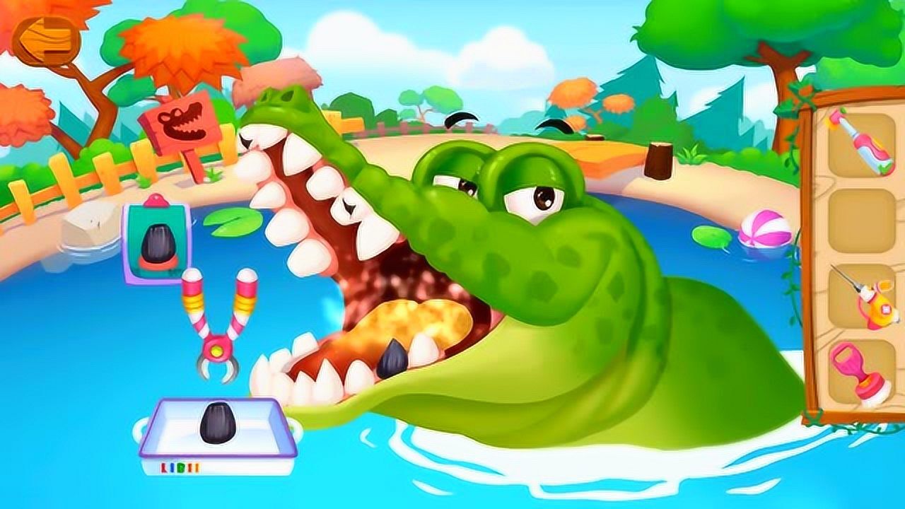 宝宝巴士游戏鳄鱼牙齿坏了怎么办