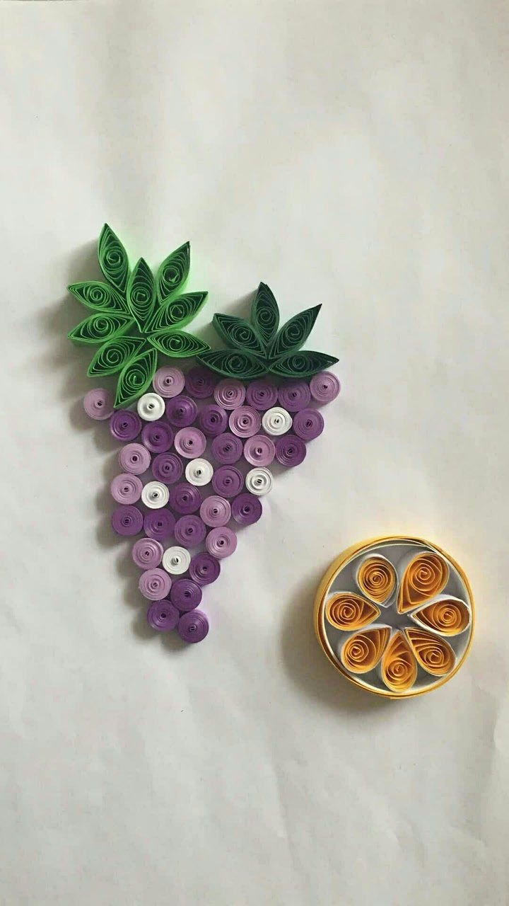 衍纸手工教程之葡萄的制作过程