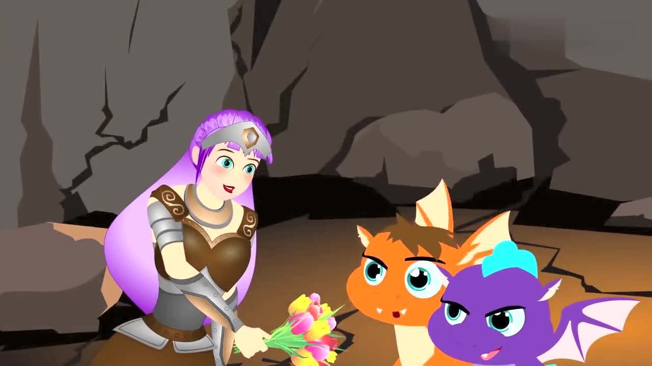 童话故事《巨龙与公主》:邻国进攻,公主不惧巨龙,远行寻找援军