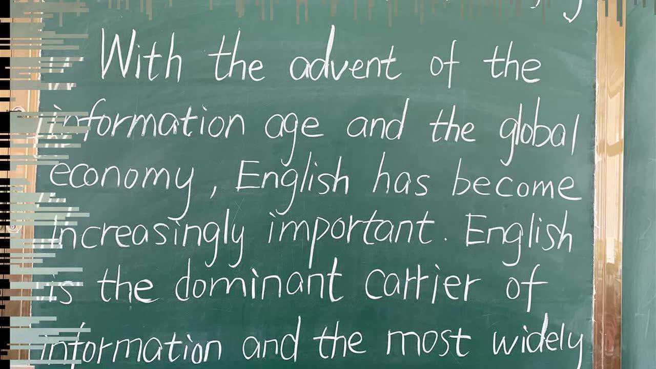 柘汪小学英语教师板书和粉笔字展示