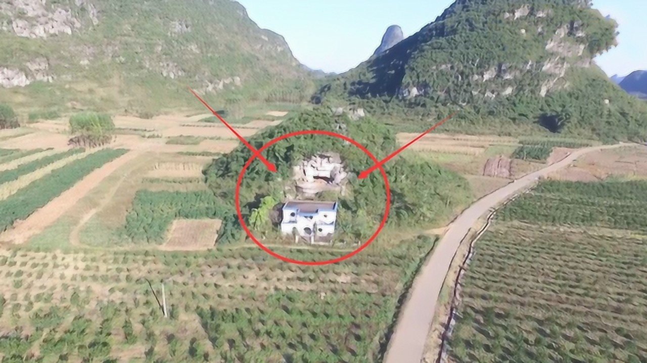 风水宝地欣赏:矿山老板家的祖坟"龟年鹤寿"网友:发家的宝地!