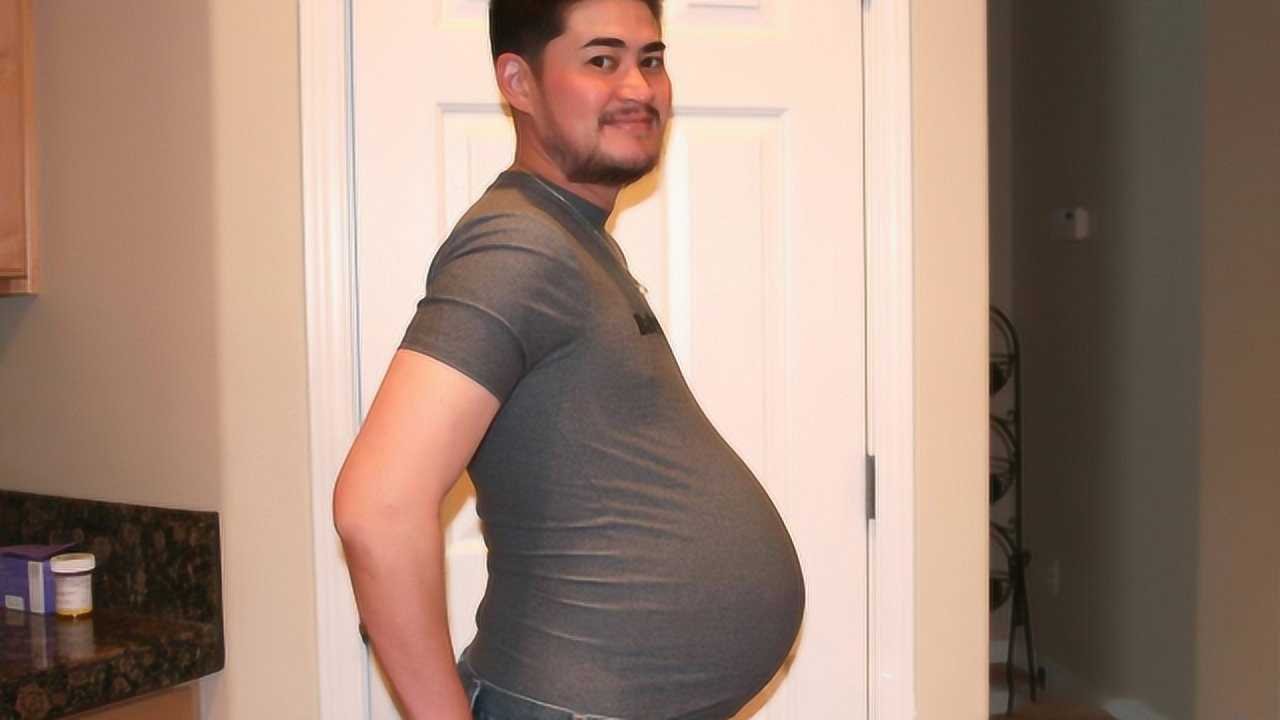 男人怀孕的样子图片