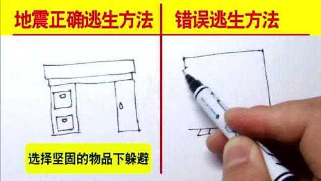 地震正确逃生方法VS错误的逃生方法,赶紧收藏起来!