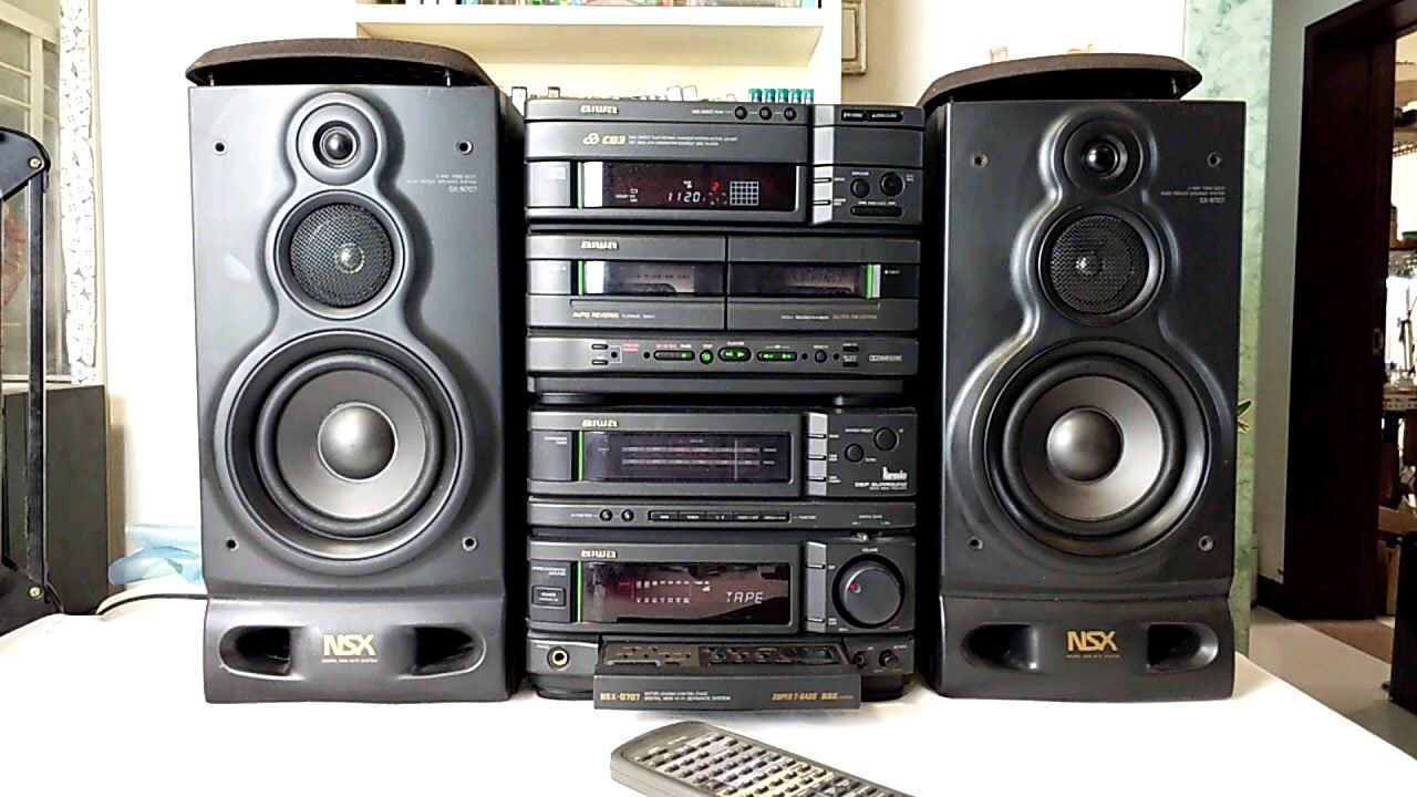 90年代的爱华nsx-d707组合音响,经过全面维修恢复青春_腾讯视频