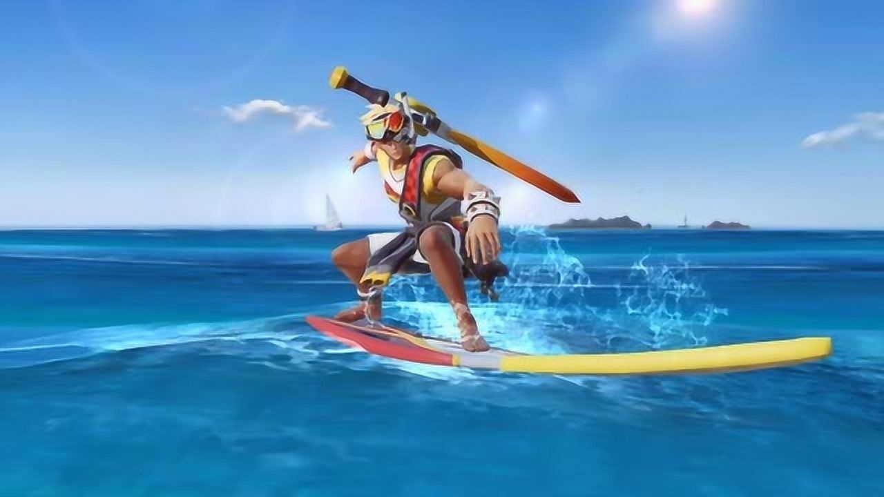 王者荣耀:夏侯惇-乘风破浪全新星元部件展示