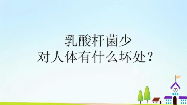 乳酸杆菌少对人体有什么坏处?