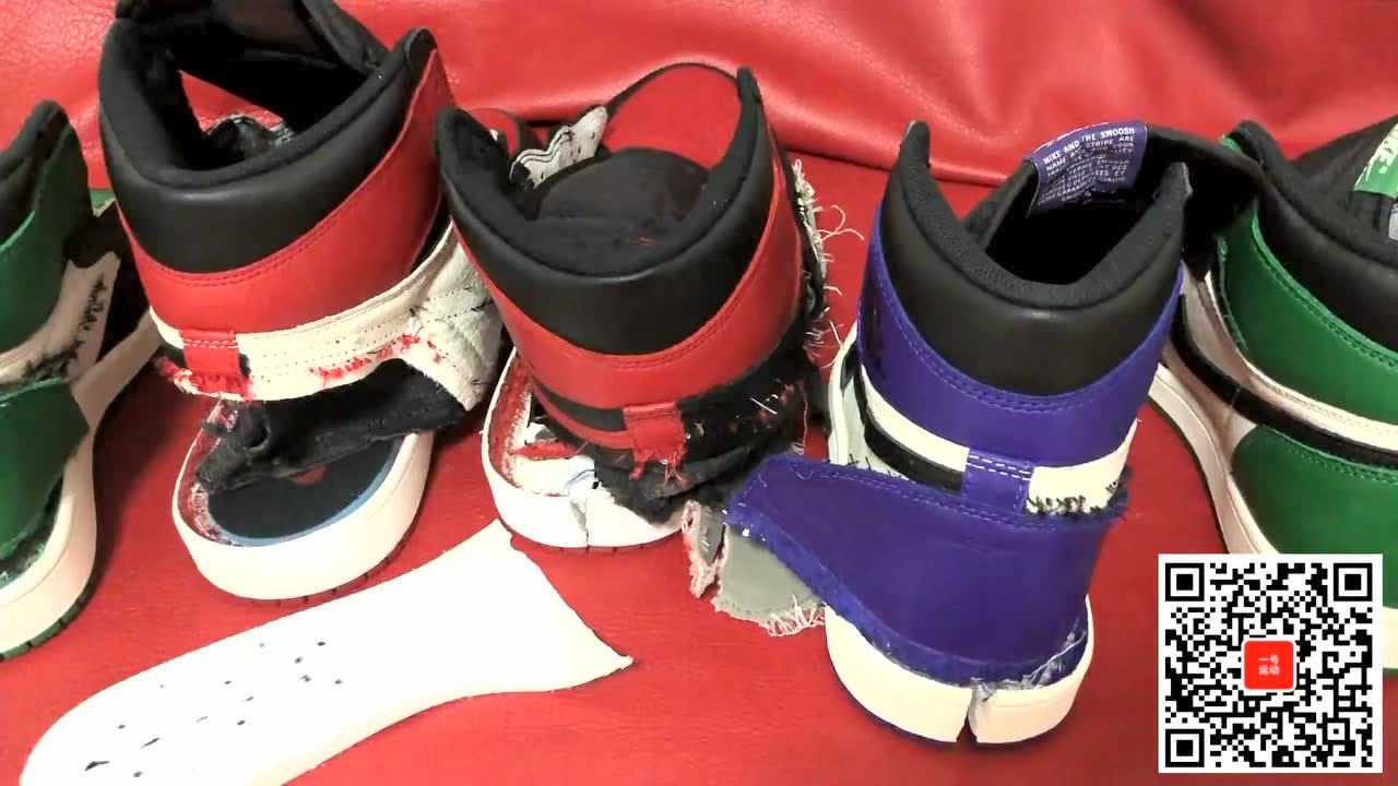 高成本制作!拆解莆田各种高版本aj气垫见真章