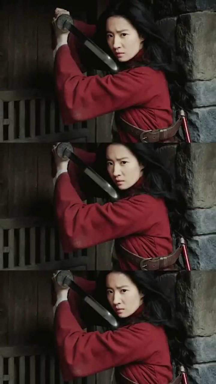 《花木兰》刘亦菲楼中舞剑,飒气逼人!