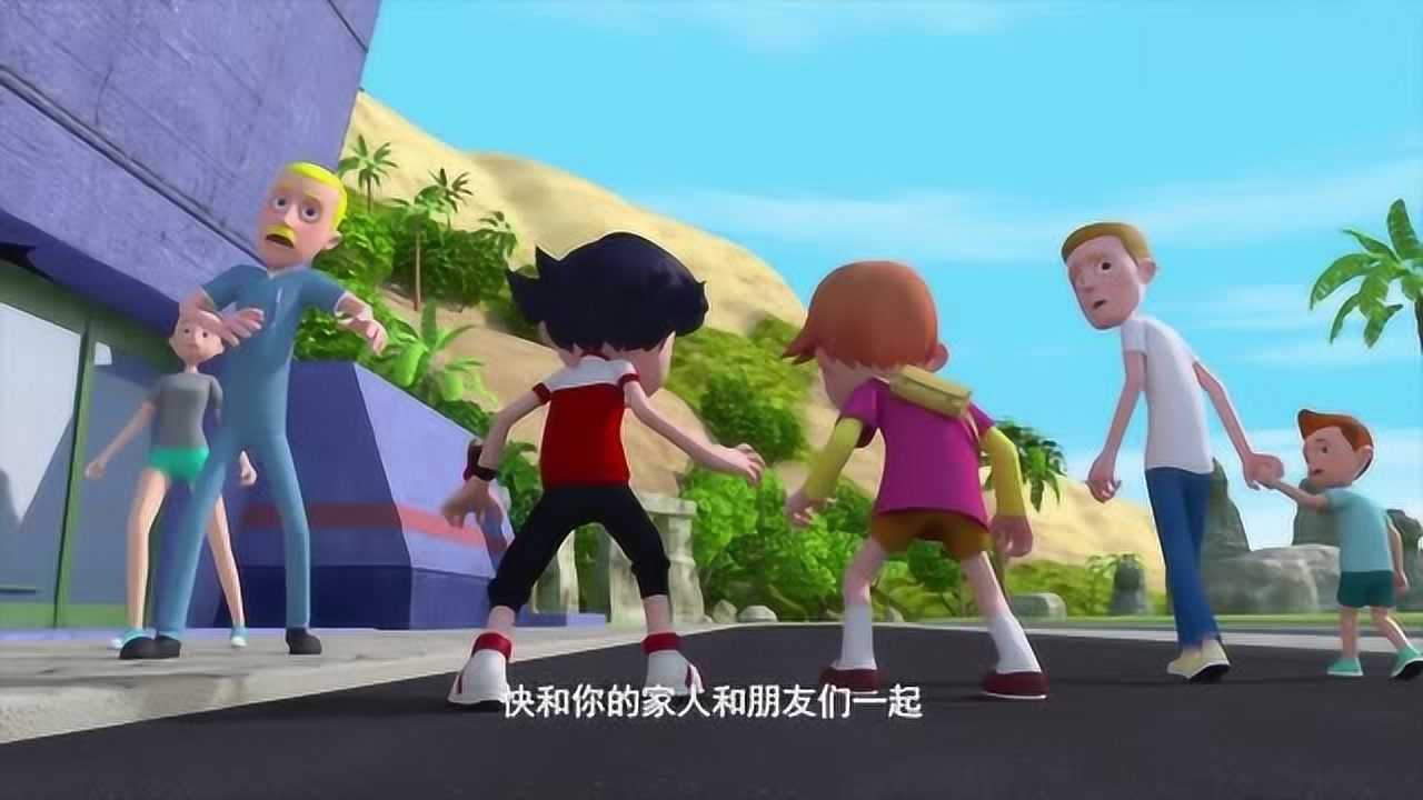 龙星仔和恐龙勇士去恐龙乐园里游玩啊