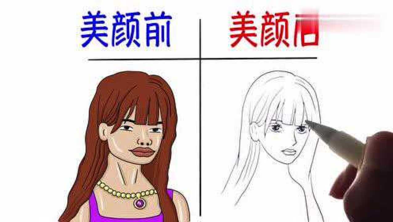 美颜前后对比什么区别网友大变活人呀哈哈