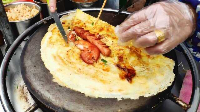 衡阳网红美食——煎饼果子,料足味美,6元一个