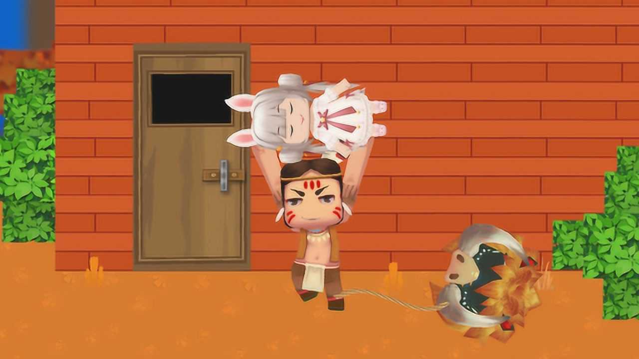 蜜橘历险记2蜜橘被野人扛回家却反手吃光野人的口粮