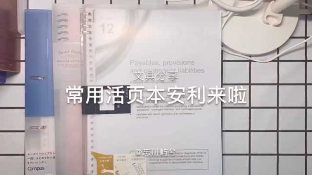 活页本分享来啦!都是近几年发现的宝藏本子我最喜欢最后那款噢