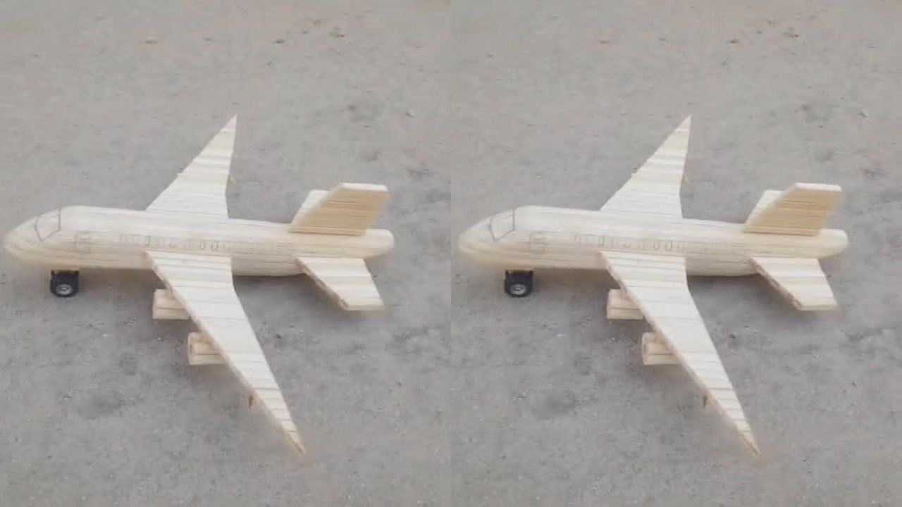 一次性筷子制作,飞机模型