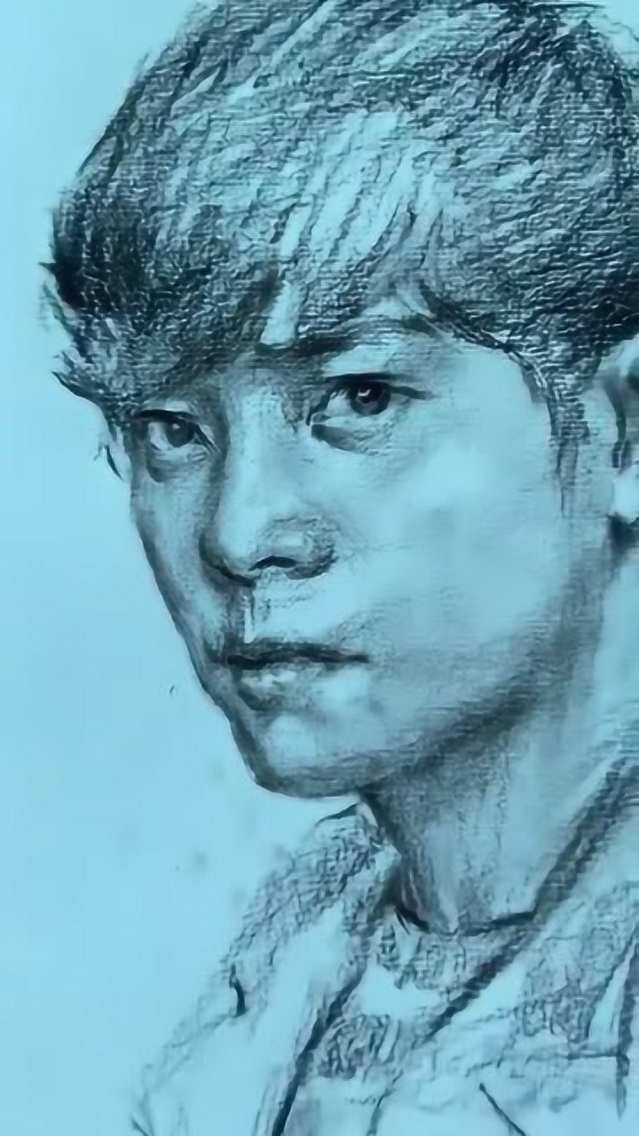 画一张小猪罗志祥的素描