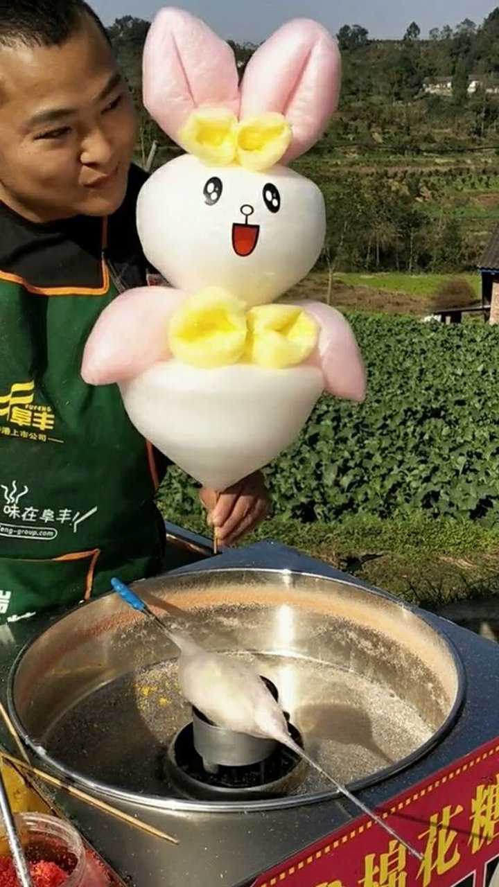用棉花糖做出小白兔的样子简直让人大开眼界