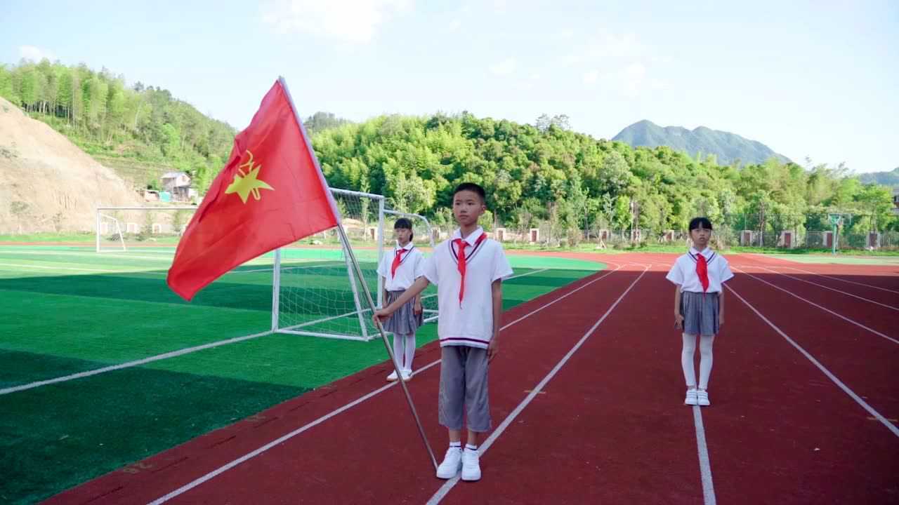 少先队出旗仪式_高清
