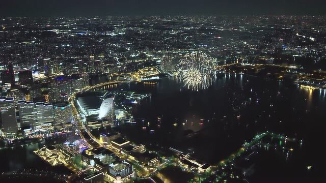 航拍横滨,不愧是日本第二大城市,城市建设规划得太好了