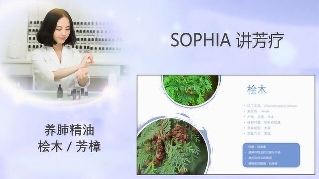 「芳灸儿」导师 SOPHIA讲芳疗29:养肺精油桧木和芳樟