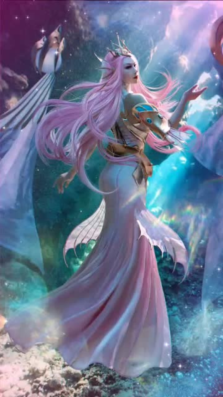 王者荣耀武则天海洋之心cos霸气十足