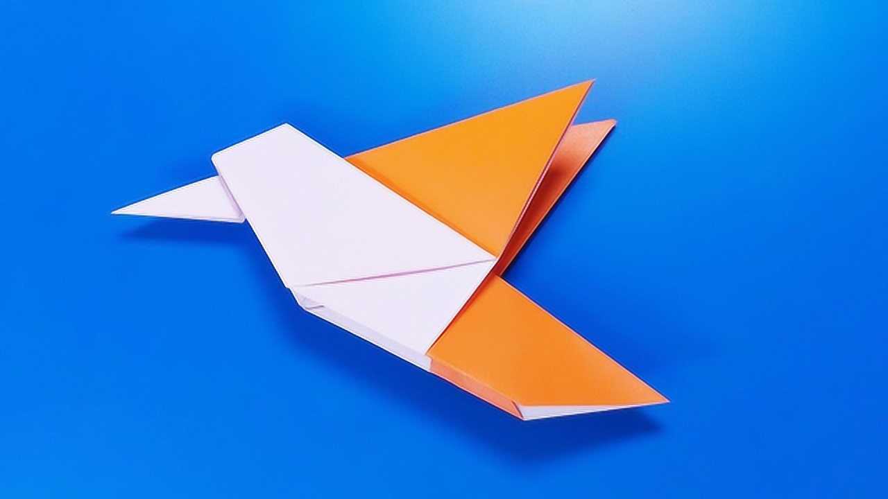 宝宝学折纸:手把手教你做折纸蜂鸟,超适合手残党入门,效果惊人